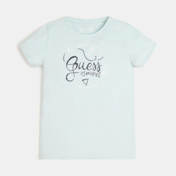 GUESS T-shirt avec imprimé Bleu