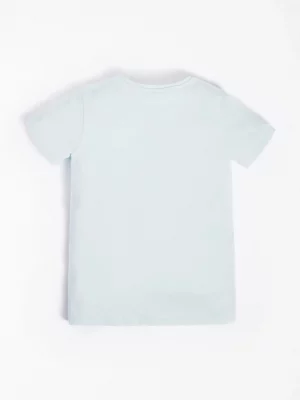 GUESS T-shirt logo triangulaire Vert