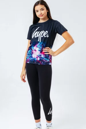 JUST HYPE Ensemble t-shirt et leggings Black Space
