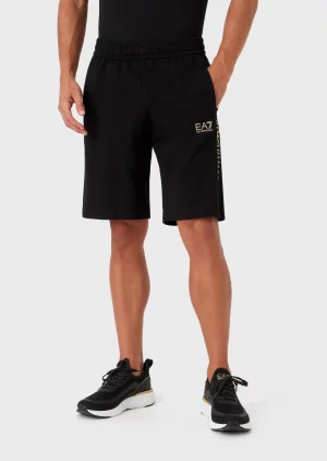 Emporio Armani 7 Bermuda en coton logo séries Noir 1