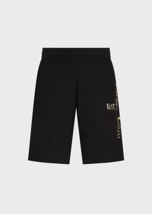 Emporio Armani 7 Bermuda en coton logo séries Noir 3
