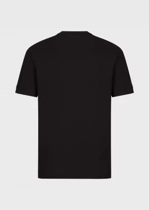 Emporio Armani 7 T-shirt avec détail de galon logotypé Logo Series Noir 4