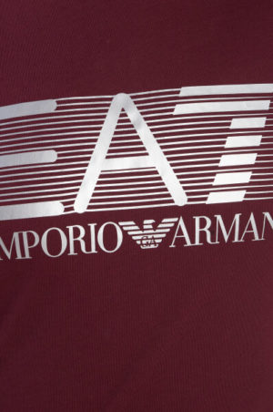 Emporio Armani 7 T-shirt Regular Fit avec imprimé EA7 Bordeaux