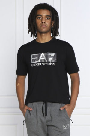 Emporio Armani 7 T-shirt Regular Fit avec imprimé EA7 Noir