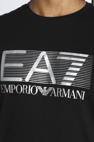 Emporio Armani 7 T-shirt Regular Fit avec imprimé EA7 Noir