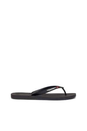 DIESEL Tongs avec sangles à logo Noir