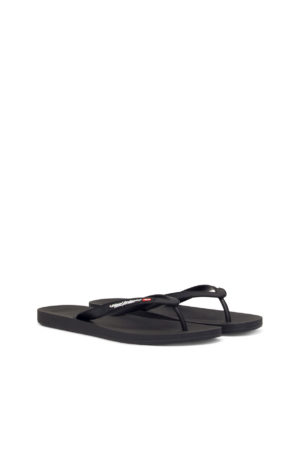 DIESEL Tongs avec sangles à logo Noir