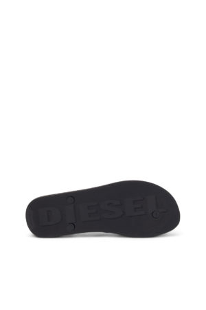 DIESEL Tongs avec sangles à logo Noir