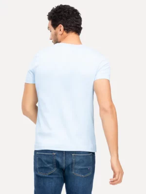 TOMMY HILFIGER T-Shirt col essentiel Bleu 2