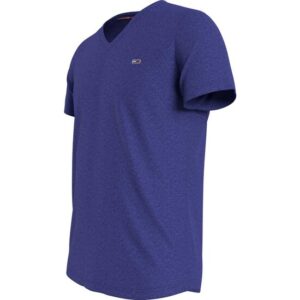 TOMMY JEANS T-Shirt col en V bleu chiné 3